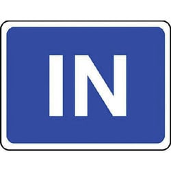 Manutan In sign. 600 x 450mm. Stoved aluminium. Wall, Quantity: Each