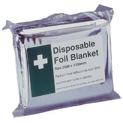 Manutan X5 Foil blanket. 2000x1300mm. Pack of 5, Quantity: Pack of 5