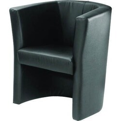 Manutan Tub leather-look armchair, Quantity: Pack of 1