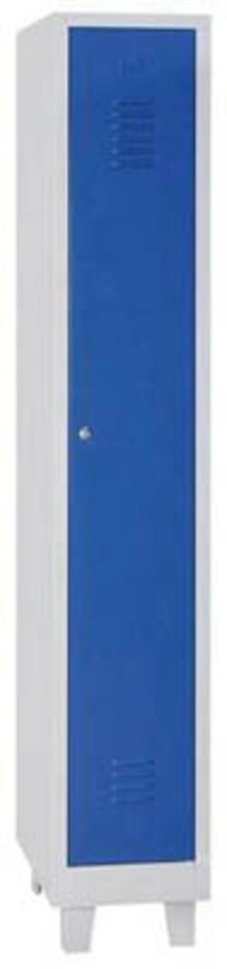 Manutan Ekwo locker. 1800x315x500mm gry/blu with feet, Quantity: Pack of