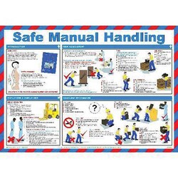 Manutan Safe manual handling poster. 420 x 594mm, Quantity: Each