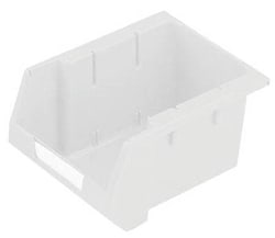 Manutan Stack and nest storage bin, eco white, NXT3 White | Buy Online | Manutan | Fisher Scientific