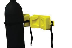 Manutan Single poly. Gas cylinder wall bracket., Quantity: Each