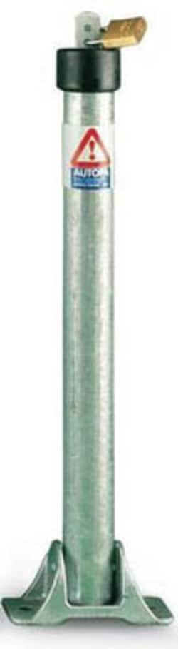 Manutan Hinged parking post + integral cylinder lock.Hxdia 743x64mm, Quantity: