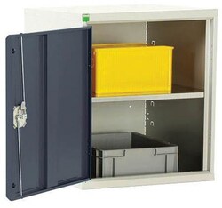 Manutan General purpose wall cupboard, one shelf, 600mm x 500mm x 350mm | Buy Online | Manutan | Fisher Scientific