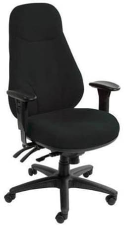 Manutan&nbsp;High back chair, heavy duty, black