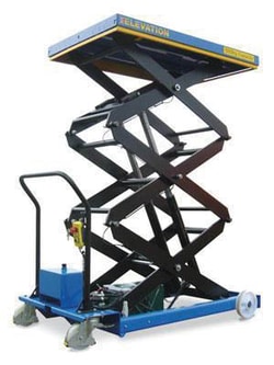 Manutan Mobile triple scissor lift table. 500kg cap -, Quantity: Each