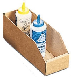 Manutan X50 Pack 50 cardboard stok boxes. O/a hxwxd 115x105x300mm, Quantity: