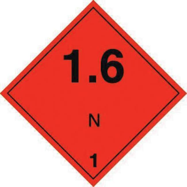 Type 1 Label Manutan 1.6 label. Class 1. 300 x 300mm. Sa vinyl, Quantity: Pack of 1 ...