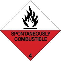Manutan Class 4 spontaneously combustible IATA/ICAO labels | Buy Online | Manutan | Fisher Scientific