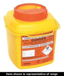 Sharpak Polypropylene Sharps Container 12 L | Buy Online | Vernacare | Fisher Scientific