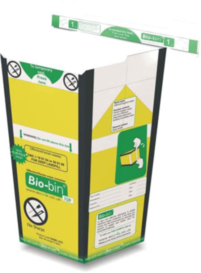 Econix™ Biobin™ Infectious Waste Bins Capacity 1L; Color Tiger