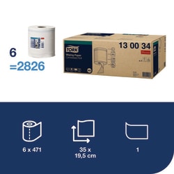 Tork Centrefeed Wiping Paper M2:Facility Safety and Maintenance:Cleaning