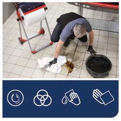 Tork Tork Starke Mehrzweck-Papierwischtücher W1, Saugfähig, 1 x 1 Blatt Weiß | Buy Online | Tork | Fisher Scientific