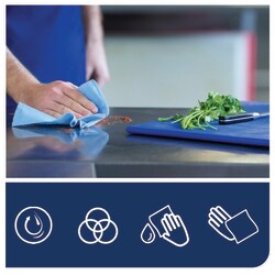 Tork Tork Starke Mehrzweck-Papierwischtücher W1, Saugfähig, 1 x 1 Blatt Blau | Buy Online | Tork | Fisher Scientific