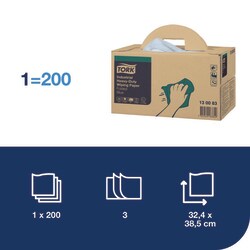 Tork Industrial Heavy Duty Wiping Paper W7 Blue | Buy Online | Tork | Fisher Scientific