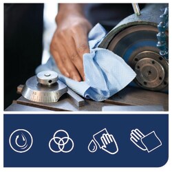 Tork Industrial Heavy Duty Wiping Paper W7 Blue | Buy Online | Tork | Fisher Scientific