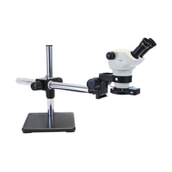 ACCU-SCOPE™ Z850 Series Binocular Zoom Stereo Microscope with Quad LED Ring Light on Boom Stand
