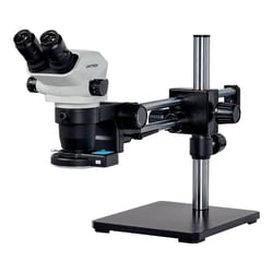 UNITRON&nbsp;Z645 Zoom Stereo Microscope, Binocular, Ball Bearing Boom Stand, 0.5X Aux Objective