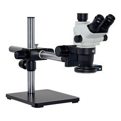 UNITRON Z645 Zoom Stereo Microscope, Trinocular, Boom Stand, 0.5X Aux Objective LED140 Ring Light | Buy Online | UNITRON | Fisher Scientific