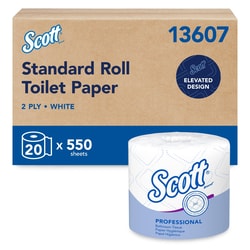 Scott&trade;&nbsp;Pro Standard Roll Toilet Paper, Bulk, Elevated Design, Wrapped