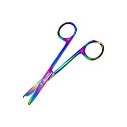 Surgical Design&trade;&nbsp;Suture Removal Scissors With Multi-Color Titanium Coating