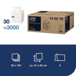Tork Soft Facial Tissue Cube Box White | Buy Online | Tork | Fisher Scientific