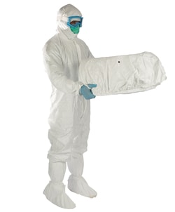 Keystone Cleanroom Products&nbsp;Tyvek&trade; Bowl Cover With Tape And Steam Indicator Dot