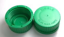 DWK Life Sciences Kimble GL 45 Polypropylene Color Coded Screw Thread Caps Green | Buy Online | DWK Life Sciences | Fisher Scientific