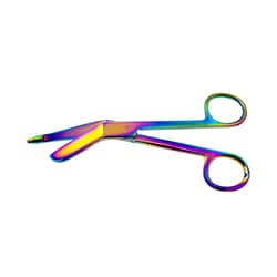 Surgical Design&trade;&nbsp;Lister Bandage Scissors With Multicolor Titanium Coating