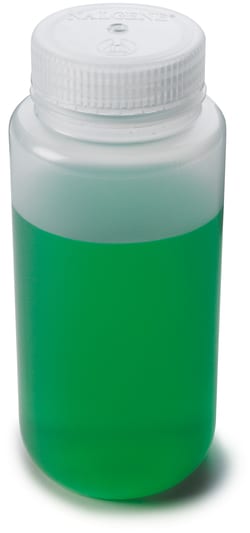 Hach Company Laboratory Bottles, Polypropylene, Autoclavable, Wide Mouth, 1-L, 6/pk