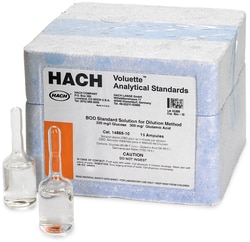 Hach Company BOD Standard Solution, 300 mg/L, pk/16 - 10-mL Voluette Ampules,
