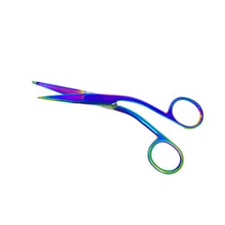 Surgical Design&trade;&nbsp;Knowles Bandage Scissors With Multicolor Titanium Coating