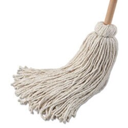 Enterprise Technology Solutions Handle/Deck Mop, #32 White Cotton Head, 54