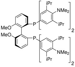 Strem, An Ascensus Company CAS# 352655-40-4. 500mg. (R)-(-)-2,2'-Bis[di(3,5-di-i-propyl-4-dimethylaminophenyl)phosphino]-6,6'-dimethoxy-1,1'-biphenyl,