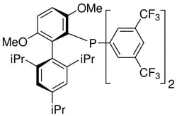 Strem, An Ascensus Company CAS# 1160861-60-8. 500mg. 2-Di[3,5-bis(trifluoromethyl)phenylphosphino]-3,6-dimethoxy-2',4',6'-tri-i-propyl-1,1'-biphenyl,