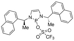 Strem, An Ascensus Company 50mg. 1,3-Bis[(1S)-1-(1-naphthalenyl)ethyl]-2,3-dihydro-1H-1,3,2-diazaphosphol-2-yl trifluoromethanesulfonate, min. 98%.