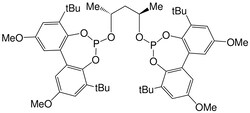Strem, An Ascensus Company CAS# 149646-83-3. 100mg. (+)-6,6'-{[(1R,3R)-1,3-Dimethyl-1,3-propanediyl]bis(oxy)}bis[4,8-bis(t-butyl)-2,10-dimethoxy-bibenzo[d,f][1,3,2]dioxaphosphepin],