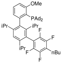 Strem, An Ascensus Company CAS# 1805783-60-1. 500mg. 2-(Diadamantylphosphino)-3-methoxy-2’,4’,6’-tri-i-propyl-3’-(2,3,5,6-tetrafluoro-4-butylphenyl)-1,1’-biphenyl,