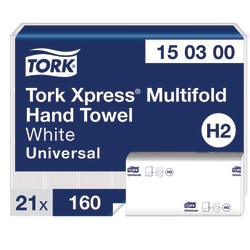Tork&nbsp;Xpress&trade; Multifold Hand Towels, 100% Recycled Fibres