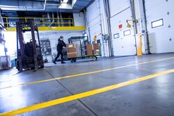 Brady&trade;&nbsp;ToughStripe&trade; Cold Floor Marking Tape, Polyester