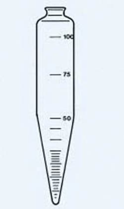 Witeg&trade;&nbsp;ASTM-Zentrifugenglas, NS 29/32,100 ml,zylindrisch