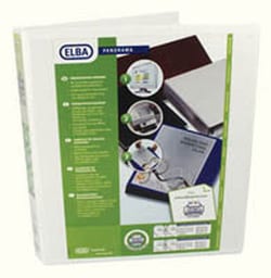 Elba Presentation ring binder, A4, 2D, white, Elba Panorama White | Buy Online | Elba&trade; | Fisher Scientific