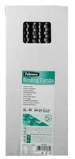 Fellowes Document binding comb, plastic, 21 ring with a comb length of 30cm, black, 22mm, Fellowes | Buy Online | Fellowes&trade; | Fisher Scientific