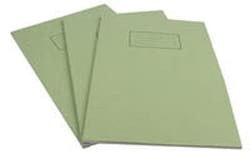Silvine Exercise book, A4, with green manilla covers, Silvine | Buy Online | Silvine&trade; | Fisher Scientific