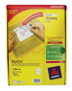 Avery Dennison Avery white laser label, L7165, Quantity: Pack of 500