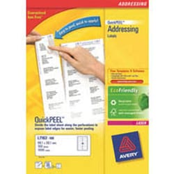 Avery Dennison Avery laser label, pack of 100, L7163-100, Quantity: Pack