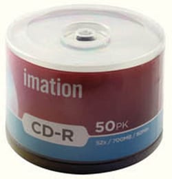 Yes 2 Solutions Imation write-once recordable CD-R disc, pack of 50 Pack of 50 | Buy Online | Yes 2 Solutions&trade; | Fisher Scientific
