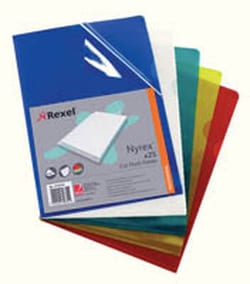 Rexel Nyrex A4 folder, PVC, assorted colours, pack of 25 Assorted | Buy Online | Rexel&trade; | Fisher Scientific