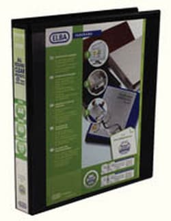 Elba Presentation ring binder, A4, 4D, black, 25mm, Elba Panorama Black | Buy Online | Elba&trade; | Fisher Scientific